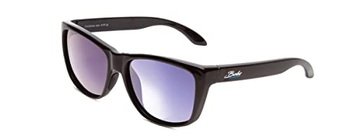 FP-26 BLK-Gray Blue MIR Bobs Floating Polarized Sunglasses - Black Grey & Blue Mirror