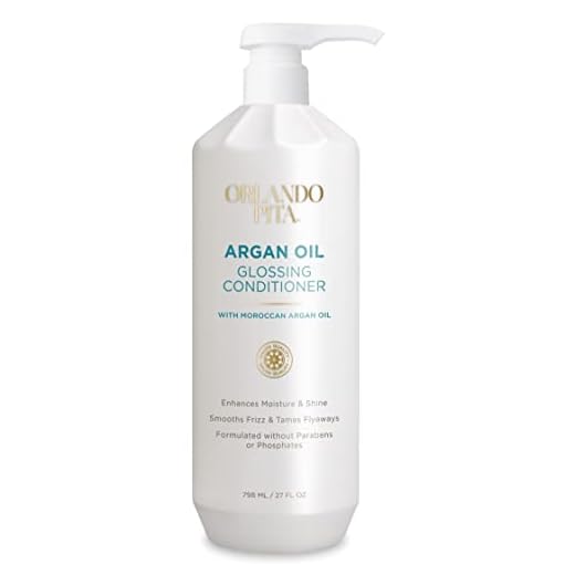 ORLANDO PITA Moroccan Argan Oil Glossing Conditioner, Moisturizing, Softening, & Shine-Enhancing for Smoother, More Manageable, & Overall Healthier Hair, 27 Fl Oz