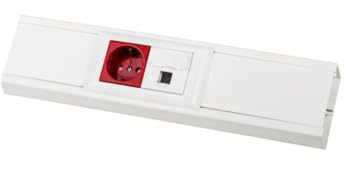 Goulotte appareillable 80x50mm, 2m, Blanc, Lot de 2