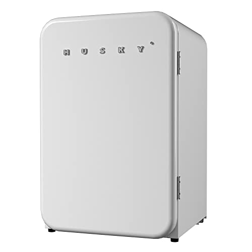 HUSKY Retro Mini Refrigerator with 3.74 Cu.ft./106L Capacity