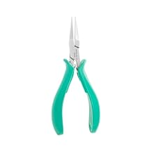 Excelta Stainless Steel Pliers, Gentle Spring Mechanism, Ergonomic Anti-Static & Cushioned Grip, Precision Tool, 5.75" Length, Intermediate
