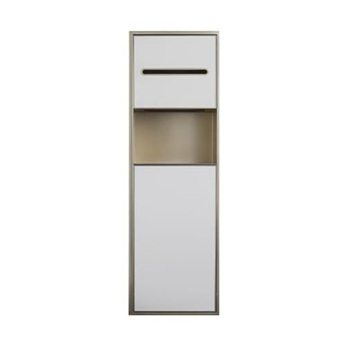 Recessed Shower Shelf for Bathroom Storage(Pagne Frame)