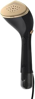 Philips 7000 Series Handheld Steamer - 1500W, 28g/min Continuous Steam. Optimal Temp. Metal Soleplate, 100 ml + 200 ml Detachable tank. Glove/StyleMat Included, Black (STH7060/86)