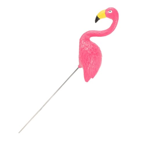 LAPYAPPE Realistic Pink Flamingo Lawn Ornaments Resin and Iron Decorative Garden Stakes Beautiful Outdoor Flamingo Decor Outside Area and Offices