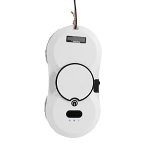 czyuRachel Fensterputzroboter mit Intelligentes Sprühen, Elektrischer Fensterputzer mit 30ml Tank, Starker Saug Window Cleaning Robot mit Ultraschalldüse, für Innen- und Außenfenster, 10x Lappen