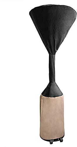 only fire Abdeckung für freistehenden Terrassenheizstrahler, Haube passt 86,5cm runde Kuppel und 47cm quadratische Basis für Terrassenheizer, Heizpilz(86.5 * 47 * 225cm)