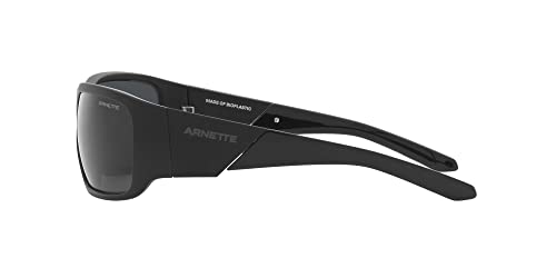 Image of ARNETTE Man Sunglasses Matte Black Frame, Dark Grey Lenses, 64MM