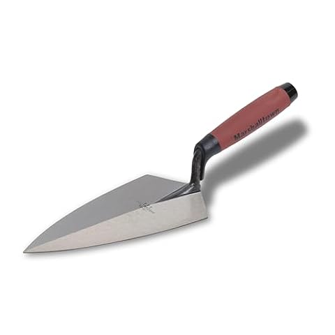 Marshalltown Kielnia, kielnia typu Philadelphia z uchwytem Durasoft, ze zwężoną końcówką i prostą szyjką, wykonana ze stali węglowej, wymiary kielni: 305x152 mm