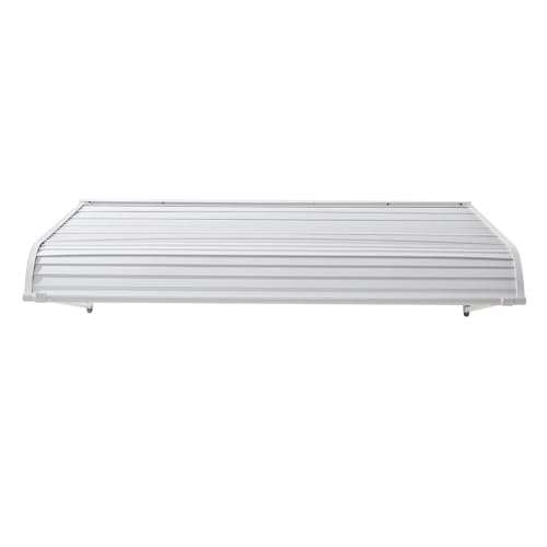 VEVOR Aluminum Awning, Durable Window Awning Door Canopy, Lightweight and Stable Aluminum Exterior Awnings Rain Snow Sunlight Protection (White, 60 x 42 inch) by VEVOR - Used condition - Image 2