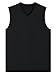 Latuza Men's Bamboo Viscose Pajama Shirt V-Neck Sleep Tank Top 2 Pack, Black/Navy, X-Large