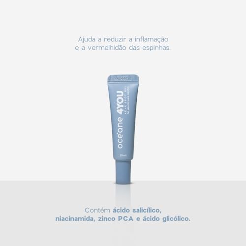 Océane Gel Secativo para Espinhas com Ácido Glicólico - Acne Spot Gel 4you 10ml Océane Gel Secativo para Espinhas com Ácido Glicólico - Acne Spot Gel 4you 10ml - Imagem 5