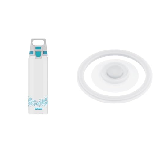SIGG Total Clear ONE MyPlanet™ Aqua Trinkflasche (0.75 L) & WMB ONE Top Verschluss (One Size), Ersatzteil Trinkflasche, einhändig bedienbarer & auslaufsicherer Verschluss