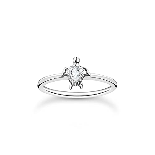 THOMAS SABO Damen Ring Schildkröte Silber 925 Sterlingsilber TR2401-051-14-56