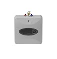 GE Appliances 6 Gallon, Versatile Mini Tank Electric Water Heater with Adjustable Thermostat, Easily Installs Under Sink, 120v