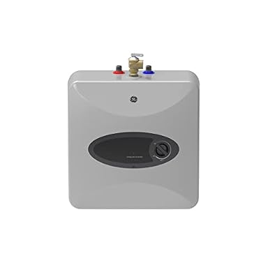 GE Appliances 6 Gallon, Versatile Mini Tank Electric Water Heater with Adjustable Thermostat, Easily Installs Under Sink, 120v