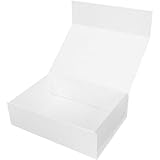 Didiseaon Caja Grande de Cartón Cierre Magnético 40X30X10 CM para Almacenamiento y Presentación en Eventos como Bodas y Cumpleaños