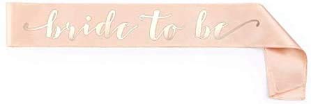 XCHAI Rose Gold Pink Bachelorette Party Decorations Kit - Bridal Shower Supplies | Faixa de Noiva pa