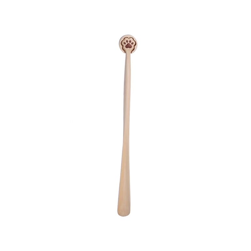 Calzador Calzador de mango largo, magnético, de madera maciza, creativo, for mujeres mayores, embarazadas, portátil, pequeño, for el hogar Calzador Con Mango Largo