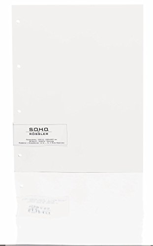 Rössler 1321000009 Photo Card White Paper Thickness 300 g/m² for 4-Ring Mechanism 20 Sheets