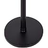Kate and Laurel Stratton Rustic Pedestal Table; 13 x 13 x 26; Black; Decorative Pedestal Table for Decorating Smaller Living Areas and Hosting