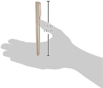 (Rose Gold) - Pentel Libretto Roller Gel Pen, Rose Gold, Black Ink with Gift Box, Pen 0.7mm, 1 Pack (K600PG-A)