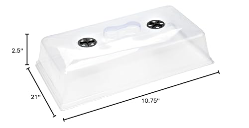 Bootstrap Farmer 1020 Trays w/Humidity Dome Extra Strength, 10 Pack, for Seed Starting Plant Propagation Germination Tray No Holes Fodder System Starter - Image 2