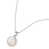 Présentation soignée : présenté dans un coffret cadeau, notre collier en pierre de lune est un présent prêt à offrir à vos proches ou un bijou précieux à ajouter à votre collection. collier tendance, collier à chaîne