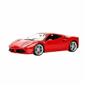 Ferrari Burago 1/18 Scale Diecast - 18-16008 488 Gtb Rosso Red #TOP4