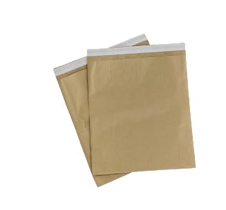 Paper Courier Bags Flap with Self-Adhesive Tape (15" x 19") | Paper Pouch Bags for Packing & Shipping | Pack of 50