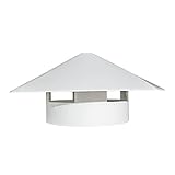 Cubierta Chimenea, Tapa Lluvia para Techo Redondo, Cubierta ventilación para Techo, para Todas Las Condiciones climáticas, Tapa Escape Redonda Superior, Herramienta para Cubrir chimeneas