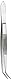 neoLab E-7033 Pinzette 18/8, gebogen, spitz, 115 mm lang