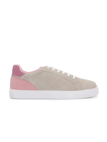 Image of Centrino Women's Casual Shoes | Colorblock Sneakers with Ultra Soft Cushion Lace-Up Shoes All-Day Comfort | Trendy & Lightweight Design | Low Top Flat Sole (7603)