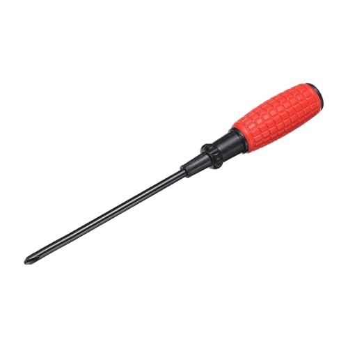 sourcing map PH2 Phillips Screwdriver 11.8" Length 45# Steel Magnetic Screwdrivers with Ergonomic Grip for Appliances Furniture Automotive Repairing