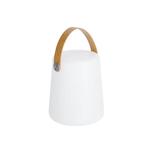 Kave Home - Dialma Tischlampe mit braunem Griff Cover