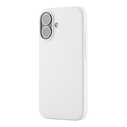 Image of TEKNE Silicone Back Case Cover with Magnetic Wireless Charging Support for iPhone 17 | Soft-Touch Anti-Slip Grip | Microfiber Lining | Raised Camera & Screen Protection | Slim Fit Case (Beige)