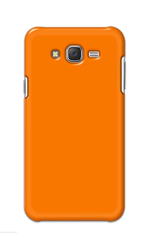 Image of Plain Orange Hard Back Case Cover for Samsung J7 (2015) / Samsung J7 NXT /Samsung J7 Neo /Samsung J7 Core Back Cover -(J5) VNS2229