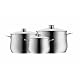 Kochtopfset Induktion Wmf Diadem Plus 3-teilig mit Glasdeckel