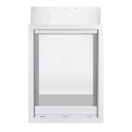 Extra Large PVC Dog Door for Large Breeds, Heavy Duty Pet Door for Dogs and Cats, Weatherproof Lockable Flap for Easy Indoor Outdoor Access, Ideal for Large Pets