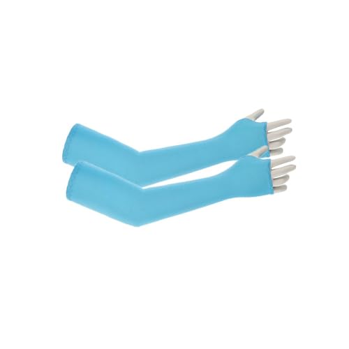 Whakano - Whakano 1 paire de manchettes pour enfants, protection UV, rafraîchissant, respirant, protection solaire, manchettes pour garçons, cyclisme, course, baseball, sports de plein air, 36 x 8 x 5 cm, bleu