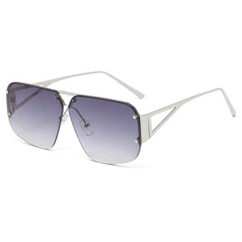 Monture lunettes de vue pour homme en acétate gris argenté pour un confort quotidien
