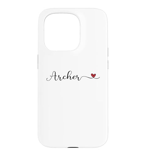 Archer Heart �^�C�|�O���t�B �M�t�g �X�}�z�P�[�X iPhone 15 Pro �p