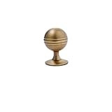  Poignées Meuble Laiton Massif,Bronze Antique,Boule Ronde,Boutons tiroir,poignées Garde-Robe Vintage,quincaillerie d\'armoire Cuisine rétro (Boule-Petite)