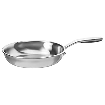 Ikea Frying Pan, Stainless Steel/Grey 24 cm (9 inches) - by Gallant