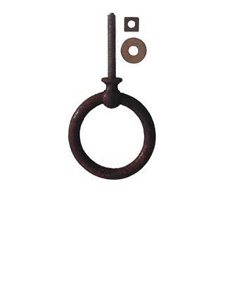 Antikhof Möbelbeslag präglat järnhandtag, antik rostning,Storlek: D = 4,5 cm Ordernummer: GR 38