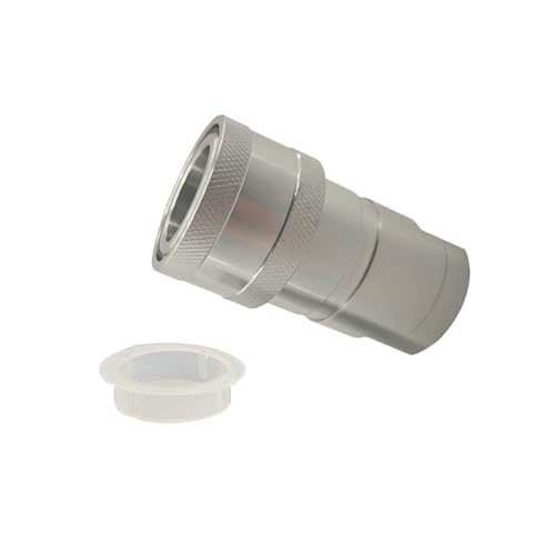 Image of 1 inch Agricultural Hydraulic Quick Connect Coupler Set for Tractor,1 inch NPT Thread ISO 5675 for Parker 4000 Replaces 4010-6P 4050-6P( Heavy-Duty Carbon Steel Poppet Valve)