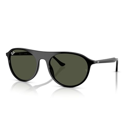 Ray-Ban RB2215 901/31 56MM Black/Green Round Sunglasses for Men for Women