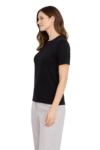 Image of State Cashmere Women's Essential Short Sleeve Crewneck Sweater 100% Pure Cashmere Classic Tee Pullover