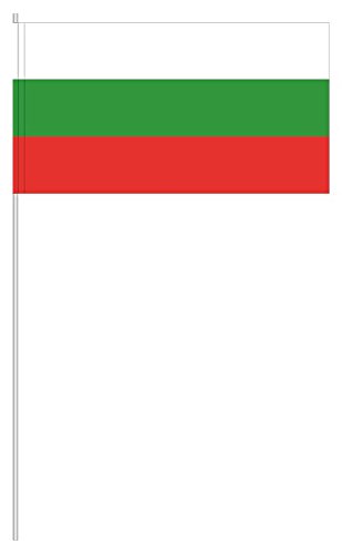 Preisvergleich Produktbild partydiscount24 10 x Papierfähnchen Bulgarien