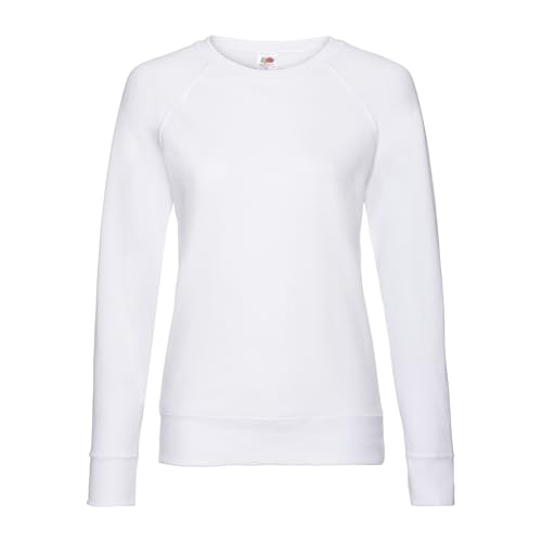 Damen Lightweight Raglan Sweat - In vielen tollen Farben Farbe Weiß...