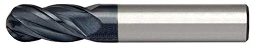 Image of Alfa Tools HPSCB60680AL 1X1 4 Flute Single End Ball High Performance AlTiN Carbide Mill Made In USA,